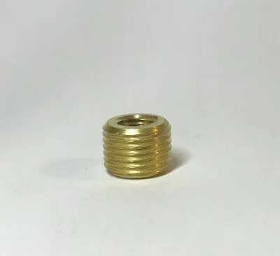 New Brass Headless Reducer Lamp Part 1/8M(3/8 ) To 1/4-27F(1/4 ) Hole #BR915 • $0.99