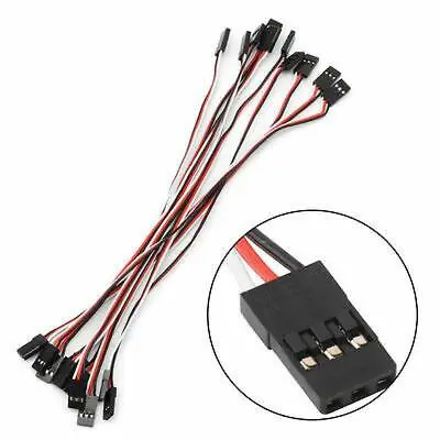 £4.10 • Buy 10pcs New 20cm Male To Male Quadcopter Futaba Servo Extension Lead JR Wire Cable