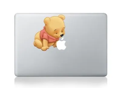 MacBook 13  & 15  Winnie The Pooh Apple Decal Sticker (pre-2016 MB Pro/Air Only) • £5.49