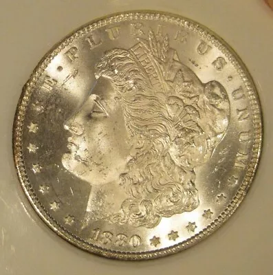 1880 S Morgan Silver Dollar -BU Completely Frosty! Great Luster 4637 • $129