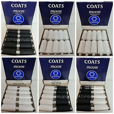 £10.99 • Buy COATS MOON TKT120   10x1000Y PREMIER, POLYESTER  THREAD,   SEWING / OVERLOCKING 
