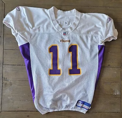 Reebok Minnesota Vikings #11 2007 NFL Training Camp Game Used White Jersey • $99.99