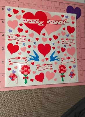 Vintage Mrs Grossmans Stickers Valentine's Day Love Letters Large Sheet • $8.75