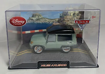 Disney Store CARS 2 MILES AXLEROD 1:43 DIE-CAST In DISPLAY CASE NEW • $9.98