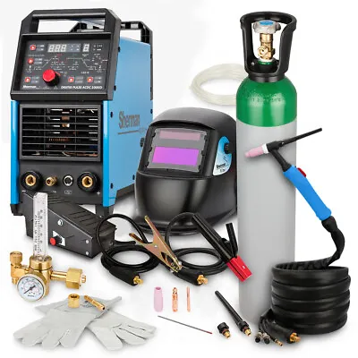 DIGITIG Pulse AC/DC 200GD Sherman Welder Inverter Welding Set Foot Pedal Argon8L • £919.99