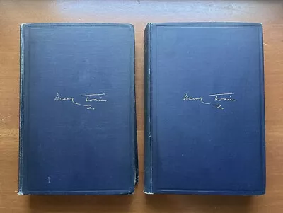 Mark Twain's Autobiography 1924 1st Edition Harpers 2 Book Set HB • $32