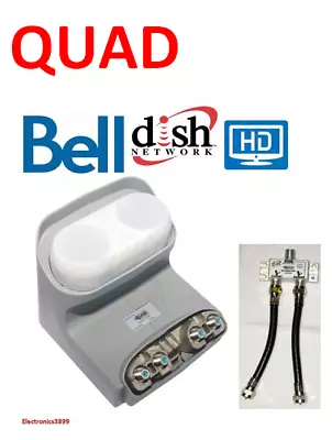 New Dish Network Dish Pro Dpp Plus Quad Lnb & 2 Free Separator • $55.12