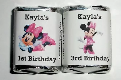 60 Minnie Mouse Birthday Party Favors Candy Wrappers • $6.25