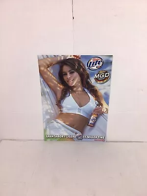 Miller Light MILLER GENUINE DRAFT LIGHT SEXY BIKINI GIRL ADVERTISING BEER POSTER • $10