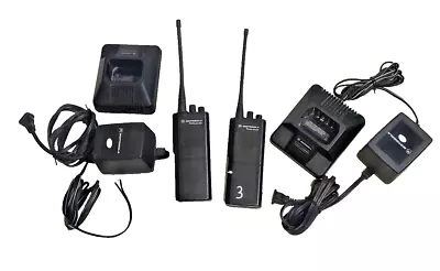 2PCS GP300 Motorola Radius 2 Way Radios P94YPC20C2AA UHF / AND 2PCS CHARGERS • $42.30