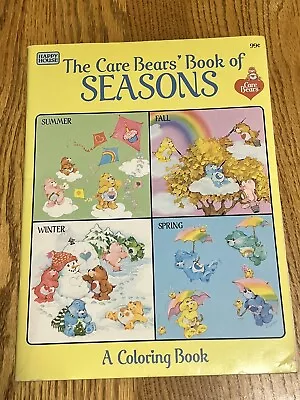 Care Bears Vintage  Book Of Seasons  Coloring Book NEW UNUSED • $18