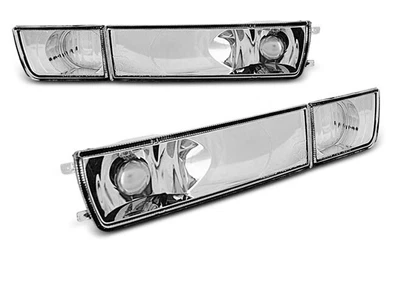 $110.29 • Buy مؤشرات أمامية فارغة لـ For VW GOLF 3 III MK3 VENTO Chrome Free Shipping KPVW12WT