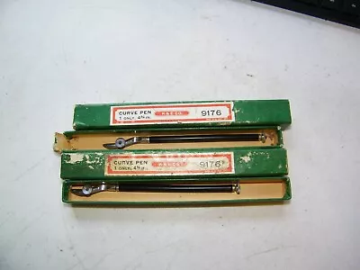 2 Vintage No. #9176 K&E Keuffel & Esser Drafting ANVIL RULING PENS W/Boxes • $39.99