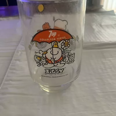 Vintage 1977 Ziggy 7up Drinking Glass “Here's To Good Friends” Bike - Tom Wilson • $8.99