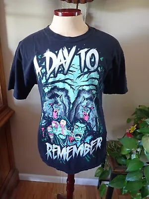 A Day To Remember Out Came The Wolves T-Shirt Sz L Vtg Alstyle Double-Sided • $69.99