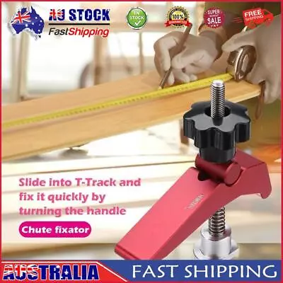 Woodworking Aluminum Alloy Quick Acting Hold Down T-slot T-track Clamp Set AU • $22.39