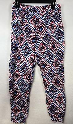 Forever 21 Aztec Tribal Print Leggings Womens Size M Multicolor Soft Stretch • $6.99