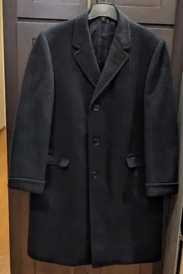 Vintage Men's Kuppenheimer Black Overcoat - M? • $99.99