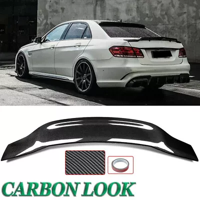 RT Look Rear Trunk Spoiler Wing Carbon Look ABS For Benz E Class W212 2010-2016 • $89.59