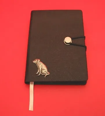 Labrador Retriever Design A6 Black Notebook Labrador Journal Labrador Dad Gift • £14.99