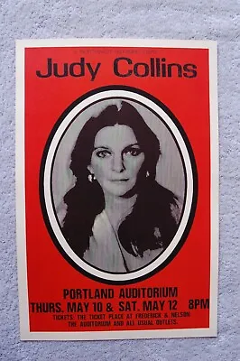 $4 • Buy Judy Collins Concert Tour Poster 1973 Portland__