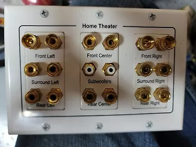 $19.95 • Buy Home Theater Surround Sound Wall Plate