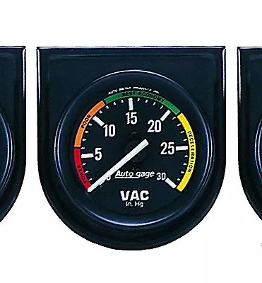 $53.90 • Buy Auto Meter Autogage Vacuum Vac Gauge With Panel 2-1/16 In. (52mm) 30 In. Hg.