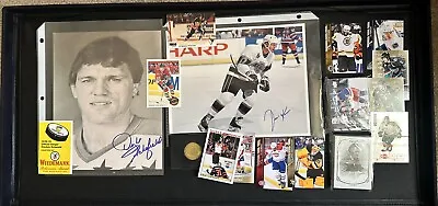 HUGE Hockey Autograph Pictures. Cards. Schedule. Rookies Lot Mario Lemieux • $10