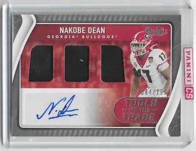 $11.99 • Buy Nakobe Dean 2022 Chronicles Absolute DP Tools Of The Trade Auto (#084/199) UGA