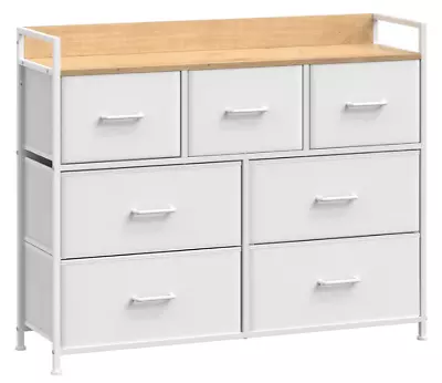 Modern Chest Of Drawers Bedroom Furniture Storage Bedside Cabinet 7 Drawers • £89.98