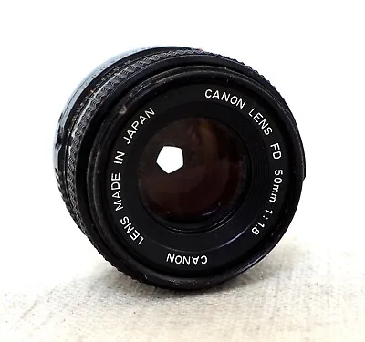 CANON FD 50mm 1.8 Prime Lens For CANON FD SLR Fit  • £34.99
