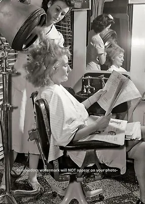 Vintage Hair Salon PHOTO Beauty Salon Barber Shop Hair Cut New York 1942 • $5.68