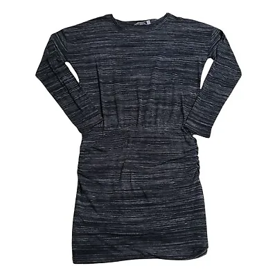 $20.98 • Buy Athleta Avenues Mini Dress Women's S Black Long Sleeve Ruched Hip Stretch Soft