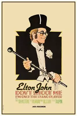 Elton John - POSTER - Don't Shoot Me I'm Only...  1973 Amazing Wall Art Print • $26.89