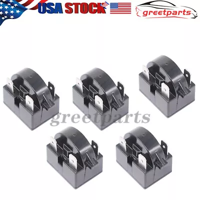 5PCS Refrigerator Freezer Compressor PTC Start Relay QP2-4R7 / QP2-4.7 3-Pin USA • $9.89