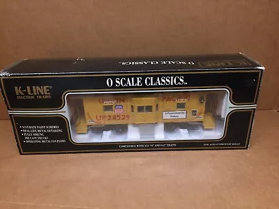 K-Line K612-2111 O Scale Union Pacific Bay Window Caboose # 24528 W Smoke -Door • $49.95