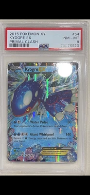 $49 • Buy Pokemon 2015 XY Primal Clash Kyogre EX #54 PSA 8 Near Mint!!!!!