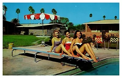 3 Bathing Beauties At The Fairway Motor Hotel McAllen Texas  Postcard C 120 • $5.75