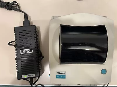 Eltron Zebra 2844 CTP Thermal Label Printer With Power Cord Runs Test Sheet Fine • $49.99