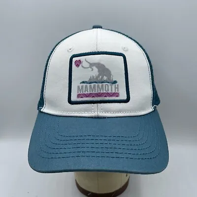 Mammoth Hat Adult Snapback Blue Mesh Baseball Cap Trucker Lakes Mountain Ski • $19.99