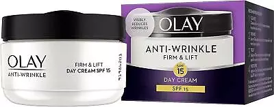 Olay Anti Wrinkle Day Cream 50ml SPF 15 Firm And Lift Hydrating Non Greasy • £12.50