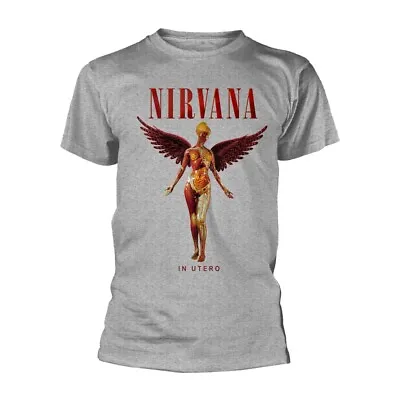 NIRVANA - IN UTERO (SPORT GREY) GREY T-Shirt Large • $39.40