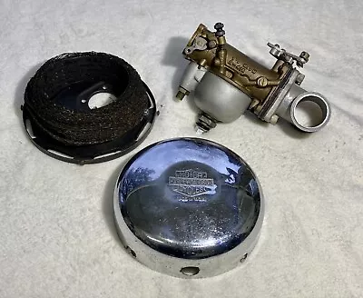 *rare Vintage* Linkert M74 Carburetor & Intake Air Cleaner Knucklehead Pan Head • $2000