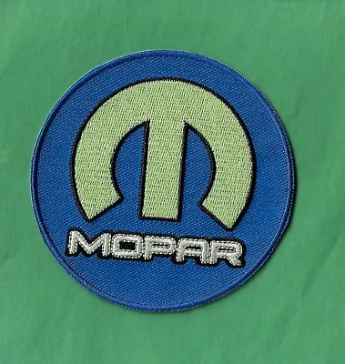 NEW 3 1/2 INCH MOPAR DODGE IRON ON PATCH FREE SHIPPING Blue • $4.99