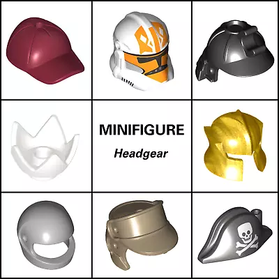 LEGO Minifigure Headgear Collection - Crown Cap Helmet & More! • $1.89