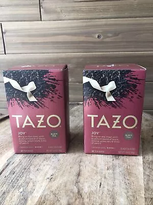 £23.99 • Buy (2) 20ct Tazo Tea Bags Seasonal Black Tea Blend JOY Full-Leaf Sachets Exp 7/24