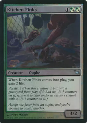 $4.99 • Buy MTG Magic The Gathering Shadowmoor FOIL Kitchen Finks 'NM NEAR MINT Condition!