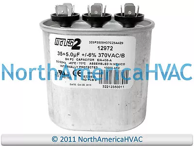 Oval Motor Run Capacitor 35+5 Uf MFD 370 Volt Blower • $12.95