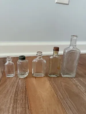 Lot Of Vintage Glass Embossed Bottles • $40