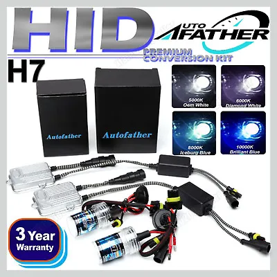 H7 55W Xenon HID Conversion Car Headlight Lamps Light Bulbs 5000K 6000K 8000K 2x • £21.25